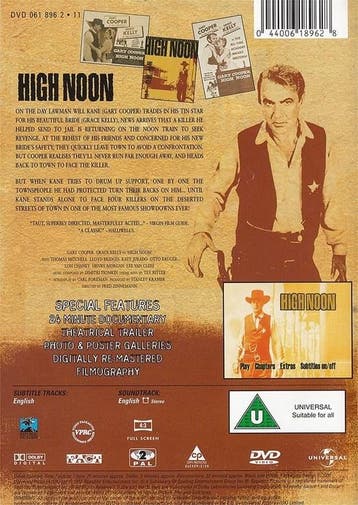 High Noon, Gary Cooper/ Grace Kelly (Import), Extra Document, Cd's en Dvd's, Verzenden, Nieuw in verpakking, Western