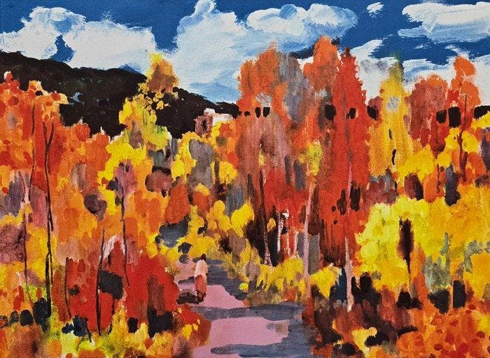 Ramon Sanvisens (1917-1987) - Sendero dorado, Antiquités & Art, Art | Objets design