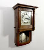 Wandklok - Junghans - Art Deco Hout, Messing - 1910-1920