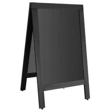 Krijtstoepbord | Hout | Zwart | 500x850mm Olympia, Verzenden