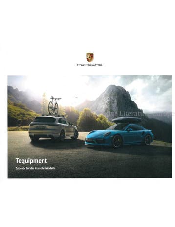 2019 PORSCHE TEQUIPMENT BROCHURE DUITS, Nieuw