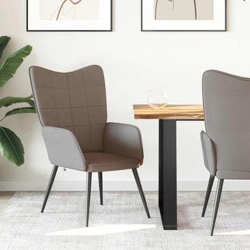 vidaXL Relaxstoel stof taupe, Verzenden, Nieuw