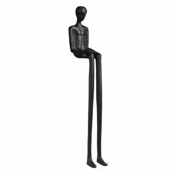 Beeld, Sitting Alone - 37 cm - IJzer