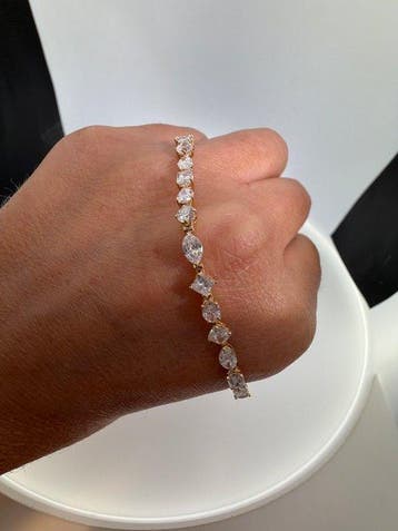 Armband - 14 karaat Geel goud - 5.68ct. tw. Diamant, Nieuw