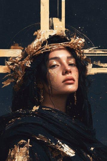 Iconica - Crowned in Darkness - unique 1/1 XXL (150 x 100