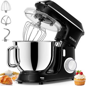 DOBBOR Keukenmachine 9.5L | Retour deal | Nu extreem goed..., 4 liter of meer, Verzenden, 3 snelheden of meer, Zo goed als nieuw