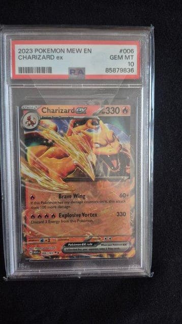 Pokémon - 3 Graded card - Dracaufeu, Jolteon, Rhydon #006,
