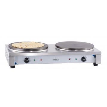 Crepes maker dubbel RVS elektrisch | 2x 2.2kW | Gietijzeren, Verzenden, Nieuw in verpakking