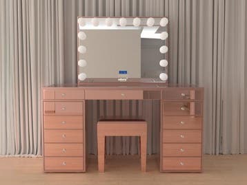 Veiling - Luxe kaptafel met verlichting Incl. Krukje, Huis en Inrichting, Nieuw