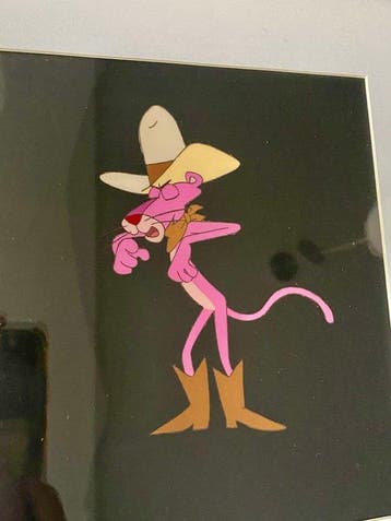 Fritz freleng - 1 Original colour drawing - Pink Panther -, Nieuw in verpakking