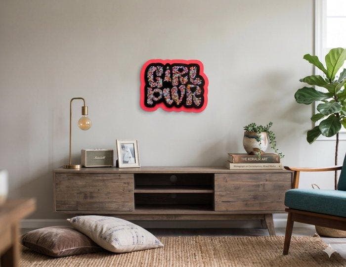 Patrycja Mroczkowska - GIRL PWR 3D Pop Art XL, Antiek en Kunst, Kunst | Designobjecten