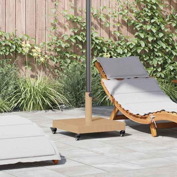 vidaXL Parasolvoet Licht Hout 45 x 45 x 31,5 cm, Verzenden, Nieuw