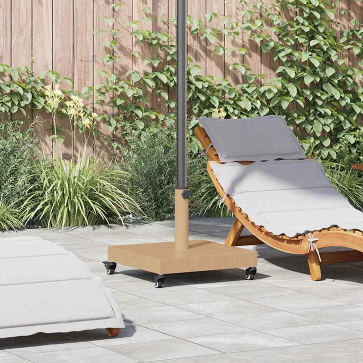 vidaXL Parasolvoet Licht Hout 45 x 45 x 31,5 cm, Tuin en Terras, Parasols, Nieuw, Verzenden