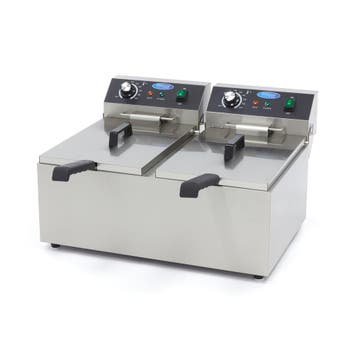 Friteuse - 2 x 11 L - 2 paniers - jusquà 2,8 kg de frites, Verzenden