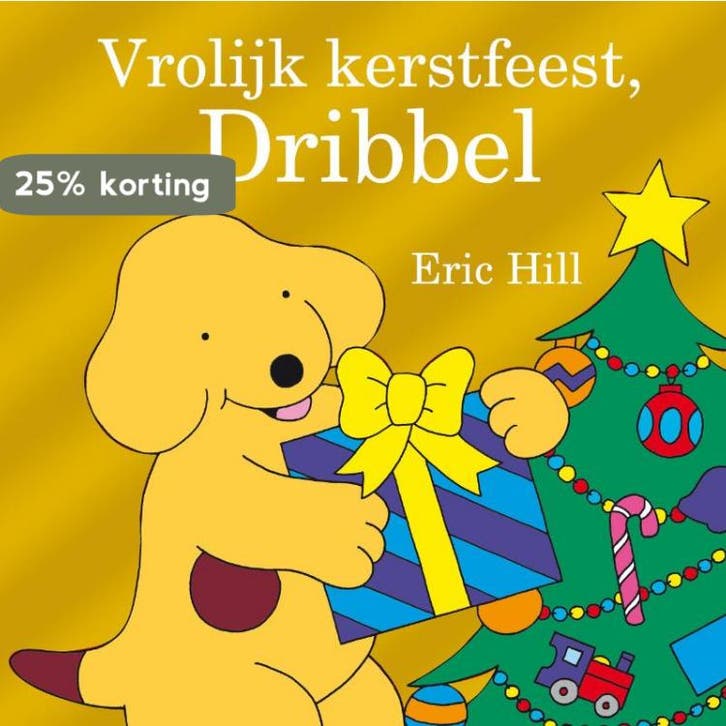 Vrolijk kerstfeest, Dribbel! / Een kijk-achter-de-flap boek, Boeken, Kinderboeken | Baby's en Peuters, Gelezen, Verzenden