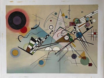 Tran Georges (1966) - Composition VIII 60 80 cm  Hommage