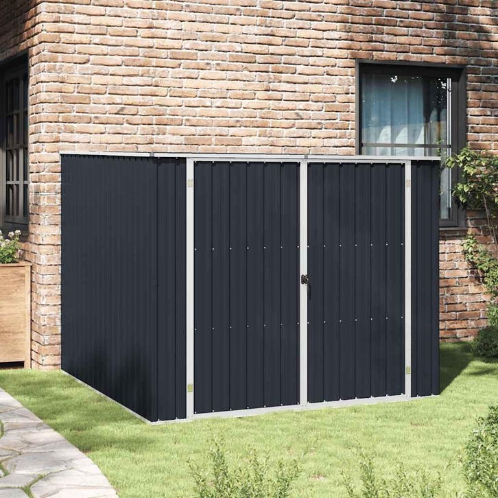 vidaXL Tuinschuur 195x198x159 cm gegalvaniseerd staal, Tuin en Terras, Tuinhuizen, Nieuw, Verzenden