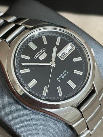 Seiko - 5 Rally Black Dial - Zonder minimumprijs - 7S26-02L0
