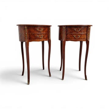 Table de Chevet in Marquetry - Bijzettafels - Nachtkastje