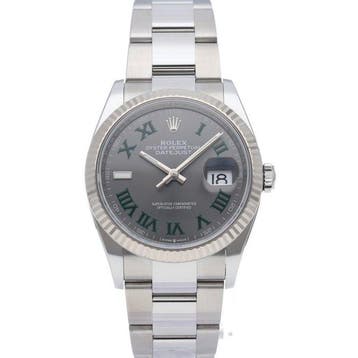 Rolex - Datejust 36 Mens Watch Oyster Slate Roman Wimbledon