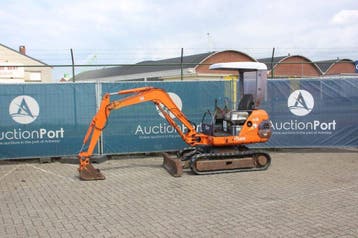 Veiling: Minigraver Hitachi EX18-2 Diesel 12kW, Ophalen