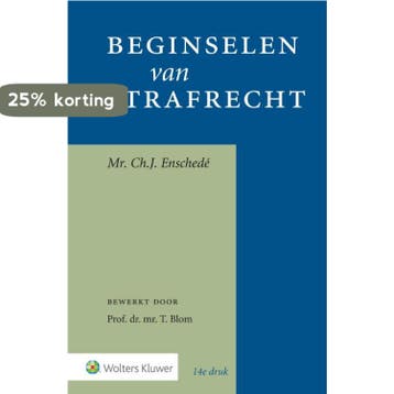 Beginselen van strafrecht 9789013128338 Ch. J. Enschedé, Verzenden, Ch. J. Enschedé