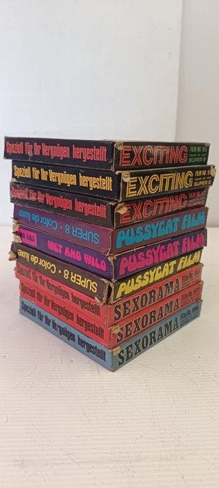 (9) Exciting,Pussycat film, Sexorama super 8 Film pour, Verzamelen, Foto-apparatuur en Filmapparatuur