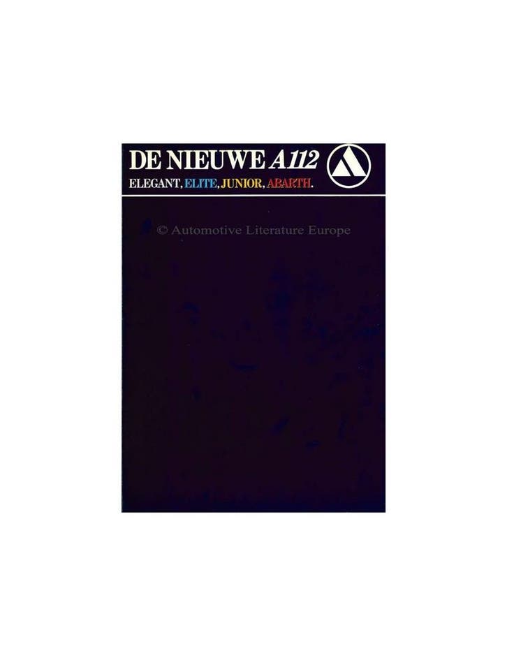 1982 AUTOBIANCHI A112 BROCHURE NEDERLANDS, Livres, Autos | Brochures & Magazines