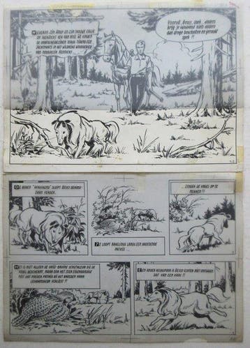 Bessy 85 - Originele pagina (p.1) - De drie vlechten - 1, Nieuw