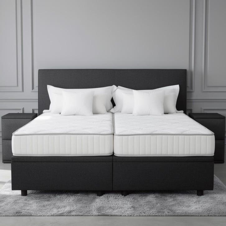 van Schaik Opbergboxspring Sam - 200 x 220, Maison & Meubles, Chambre à coucher | Lits boxsprings
