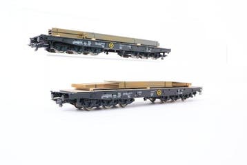 Roco H0 - 47730/47731 - Modeltrein goederenwagon (2) - Twee, Hobby & Loisirs créatifs, Trains miniatures | HO
