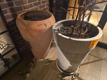 (9x) bloempotten en beelden, Nieuw in verpakking