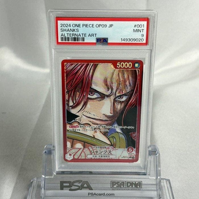 Bandai - 1 Graded card - One Piece - Shanks OP09-001, Hobby en Vrije tijd, Verzamelkaartspellen | Overige