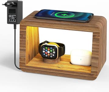 Station de charge 15W & lampe bambou - Jusqua epuisement..., Verzenden