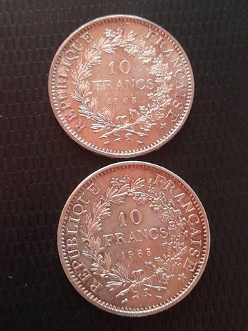 Frankrijk. Ve République. 10 Francs 1965 Hercule (2