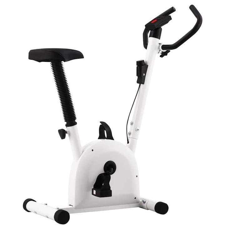 vidaXL Hometrainer met bandweerstand wit, Sports & Fitness, Appareils de fitness, Envoi