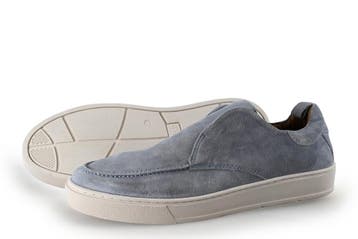 Manfield Loafers in maat 43 Blauw, Loafers, Manfield, Zo goed als nieuw, Verzenden