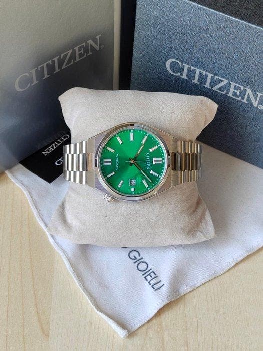 Citizen - Mechanical Automatic Tsuyosa Green - Zonder, Handtassen en Accessoires, Horloges | Heren