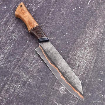 RELIC & EDGE - Keukenmes - Chefs knife - 9 - Staal, Hout -, Antiek en Kunst
