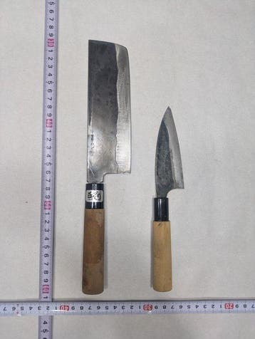 Keukenmes - Staal, Hout - Japan - Traditionele Japanse, Antiek en Kunst