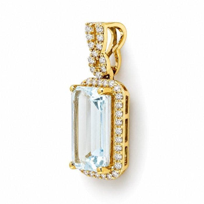 Zonder minimumprijs - Hanger - 14 karaat Geel goud - 1.70ct., Handtassen en Accessoires, Antieke sieraden