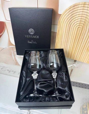 Rosenthal, Versace - Verre à vin (2) - Cristal, Verre