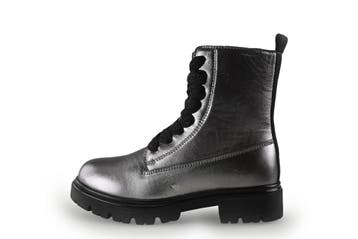 Muyters Veterboots Meisjes in maat 28 Zilver, Verzenden, Jongen of Meisje, Schoenen, Zo goed als nieuw