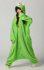 Onesie Mike Pak Kind Monsters Co 146-152 Groen Monster Kostu, Kinderen en Baby's, Ophalen of Verzenden, Nieuw