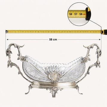 Tafelmiddenstuk - .833 zilver - 58 cm - 7 kg