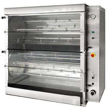 Kippengrill | Gas | 2x 5 Spitten | 60-70 Kippen | 30kW |, Verzenden