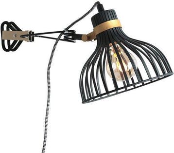 2dekans | Anne Lighting wandlamp Dunbar - zwart - metaal -, Ophalen of Verzenden, Nieuw
