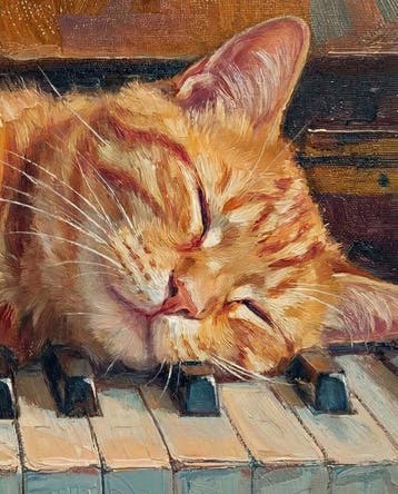 Kleury.art - [XL Canvas] The Silent Sonata” by Kleury.art, Antiek en Kunst