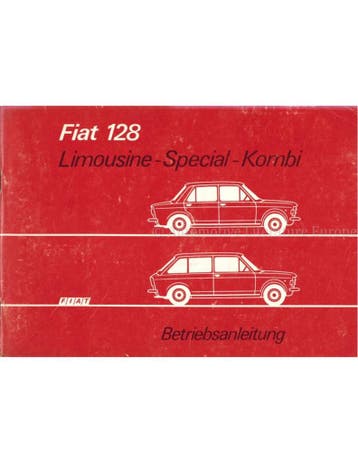 1975 FIAT 128 INSTRUCTIEBOEKJE DUITS
