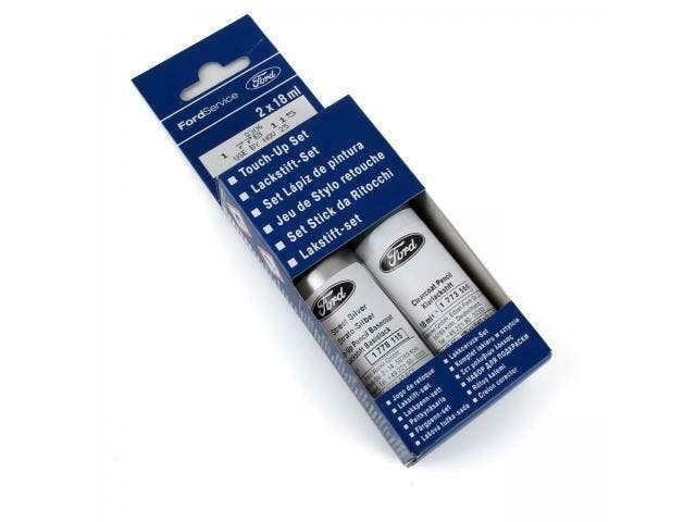 ORIGINELE Ford Verf Pennenset STRATO SILVER-METALLIC + Blank, Auto diversen, Autogereedschap, Ophalen of Verzenden